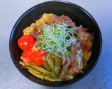 すき煮の玉子とじ丼作り方12写真