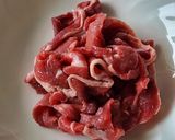 簡単10分☆人気旨辛ラム肉うどん☆レンジ作り方1写真