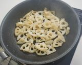 れんこんの青のり炒め作り方3写真