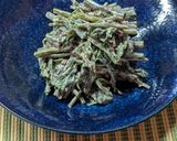シャキシャキ旨い♡空芯菜の梅マヨ和え作り方4写真