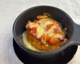 簡単❗️熱々✨市販のコロッケのトマトチーズ焼き🫕作り方6写真