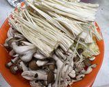 超具沢山！しめじとえのきのすき焼きパスタ作り方2写真