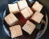 簡単夕飯主菜ほうれん草と豚バラと厚揚げ肉豆腐煮作り方3写真