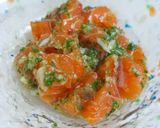 簡単！サーモンのネギ塩にんにく和え by にゃんだふるキッチン