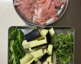 なすとピーマン、豚肉の青じそ甘辛炒め作り方1写真