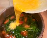 トマトとレタスとふわふわ卵の中華スープ作り方3写真