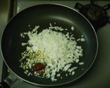 さっぱりおいしい麻婆トマト簡単ワンパン作り方1写真
