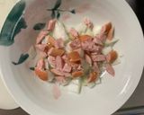 お一人様野菜たっぷりキムチウスター味炒飯作り方3写真