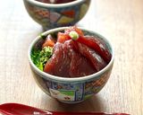 ワラビたたきとカツオ＆マグロの漬け丼作り方5写真
