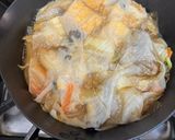 牛こま肉と厚揚げのすき焼き風作り方7写真