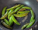 スナップエンドウの塩コショウ焼き作り方5写真