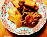 今夜の夕飯☆豚肉と厚揚げの甘辛煮♪簡単！作り方6写真