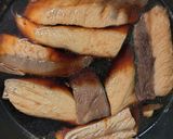 ぶりのあらの煮汁リメイクの炊き込みご飯作り方2写真