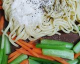 カラフル♪かにかま塩焼きそば作り方3写真