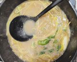 そぼろと白菜のガーリック餡掛け煮込みパス作り方1写真