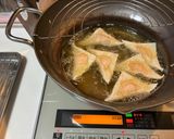 焼売や餃子の皮で外パリ中フワ♡エビはんぺん揚げ作り方8写真