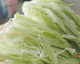 キャベツと豚肉の卵とじ炒め作り方1写真