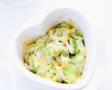 【そら豆と新玉ねぎのマヨチーズ焼き】作り方6写真