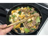 青梗菜と豆腐の豚肉炒め★動画あり★作り方28写真