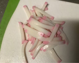 菜の花とかまぼこのワサビ醤油和え作り方2写真