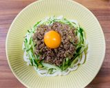 きゅうりと肉味噌の冷やしうどん作り方5写真