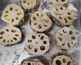 れんこんの挟み焼き作り方2写真