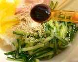 棒寒天とたくあんのやみつき中華サラダ作り方4写真