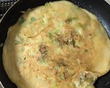 生しらすとキャベツの出汁入りお好み焼き作り方8写真