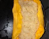 バターライスで！きのこクリームオムライス作り方13写真