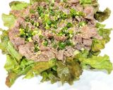 簡単豪華！牛肉の焼きシャブごちそうサラダ作り方3写真