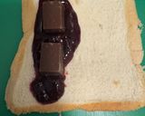 背徳のジャムパイ風トーストwithチョコ作り方2写真