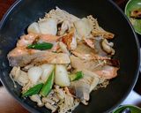 ワンパンでOK！鮭と野菜の醤油麹焼き作り方2写真