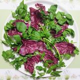 母の日おもてなし！牛ステーキサラダ肉料理作り方4写真