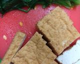 厚揚げとほうれん草のケチャップ炒め作り方1写真