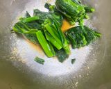 かき菜の辛子和え作り方3写真