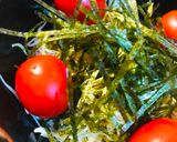 市販サラダ●プチトマト＆海苔のミニサラダ作り方2写真