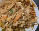 お一人様野菜たっぷり簡単タコス味白菜炒飯作り方19写真