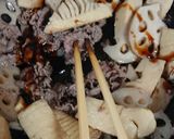 竹の子と牛肉、蓮根のオイスターソース炒め作り方6写真