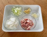 レンチン！鶏肉と大根のサムゲタン風スープ作り方1写真