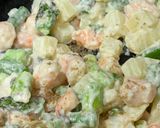 海老とアスパラの彩り丼作り方3写真