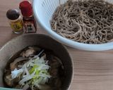ナスと豚肉のラー油つけそば作り方8写真