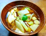 セロリの入った豚汁 発酵玉葱作り方9写真