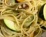 簡単　シーチキンとズッキーニの夏パスタ作り方10写真