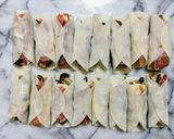餃子の皮でカマンベールとキノコのおつまみ作り方3写真