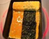 一度で作る♪海苔ハーフ卵焼き(お弁当)作り方5写真