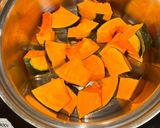 無水鍋で作る☆簡単甘〜いかぼちゃの煮物作り方1写真