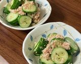 きゅうりとツナのごま油和え作り方2写真