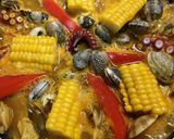 夏野菜とタコのカレーパエリア作り方6写真