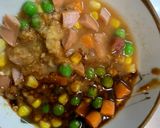 全てレンジ冷めても美味しいオイ梅炒飯弁当作り方5写真