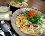 ＊シソ香る豚肉と長ネギのみぞれパスタ＊作り方5写真